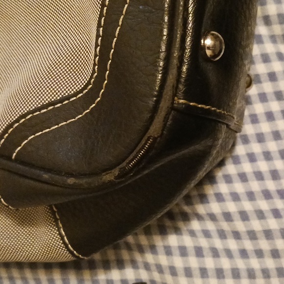 Vintage Prada Buckle Canvas Logo Satchel - Picture 8 of 16